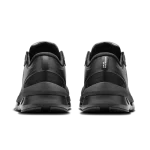 On Cloudzone Moon Black women's sneaker side profile with tonal CloudTec sole