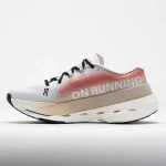On Cloudboom Max men's white and coral marathon shoes