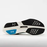 On Cloudboom Volt teal and cream racing shoe side view