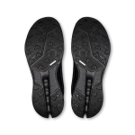 On Cloudsurfer Trail 2 Waterproof running shoe in black, side profile view