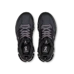 On Cloudswift Youth black and purple kids running shoes