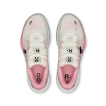 On THE ROGER Pro 3 Clay black and pink tennis shoe side view