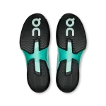 On THE ROGER Pro Fire mint and teal tennis shoe side view