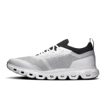 On Cloud 6 Versa White Black women's sneaker side profile with CloudTec sole