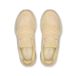 On Cloudnova Rift Castor women's sneaker side profile with tonal cream CloudTec sole