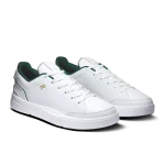 On THE ROGER Centre Court white and green tennis sneaker side view