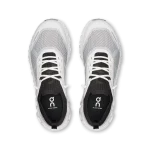 On Cloud 6 Versa White Black women's sneaker side profile with CloudTec sole