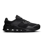 On Cloudnova Rift Black sneaker side profile with CloudTec sole