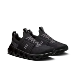 On Cloudswift Youth black and purple kids running shoes