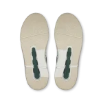 On THE ROGER Clubhouse white and green sneaker side view