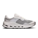 On Cloudnova Rift Alloy Glacier women's sneaker side profile with white CloudTec sole