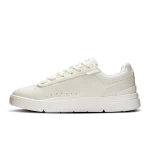 On THE ROGER Advantage all-white sneaker side view