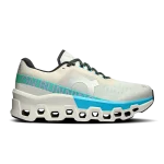 On Cloud Monster Cream Horizon running shoe side profile