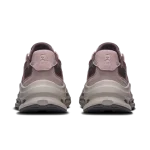 On Cloudnova Rift Pebble Grape women's sneaker side profile with cream CloudTec sole