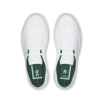 On THE ROGER Centre Court white and green tennis sneaker side view