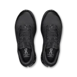 On Cloudsurfer Trail 2 Waterproof running shoe in black, side profile view