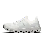 On Cloudswift 4 men's white urban running shoe side profile with Speedboard