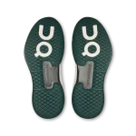 On THE ROGER Pro LDN white and teal perforated sneaker side view