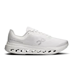 On Cloudsurfer Next men's white daily trainer running shoe side profile