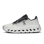 On Cloudtilt Black Ivory women's sneaker side profile with white CloudTec Phase sole
