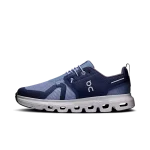 On Cloud Sky 2 Midnight Wolf kids' sneaker side profile with white CloudTec sole