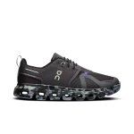 On Cloud Sky 2 Eclipse Myrtle kids' sneaker side profile with speckled CloudTec sole