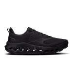 On Cloudhorizon 2 Waterproof Black men's hiking shoe side profile with black CloudTec sole