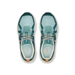 On Cloud Sky 2 Mistletoe Sahara kids' sneaker side profile with cream CloudTec sole