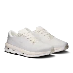 On Cloudzone Ivory Dew women's sneaker side profile with cream CloudTec sole