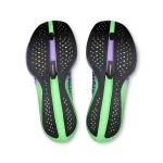 On Cloudboom Strike 2 Verdite Aconite racing shoe side profile with carbon Speedboard sole