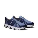 On Cloud Sky 2 Midnight Wolf kids' sneaker side profile with white CloudTec sole