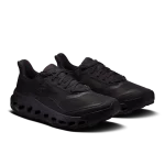 On Cloudhorizon 2 Waterproof Black men's hiking shoe side profile with black CloudTec sole