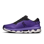 On Cloudzone Tyrian Black women's sneaker side profile with white CloudTec sole