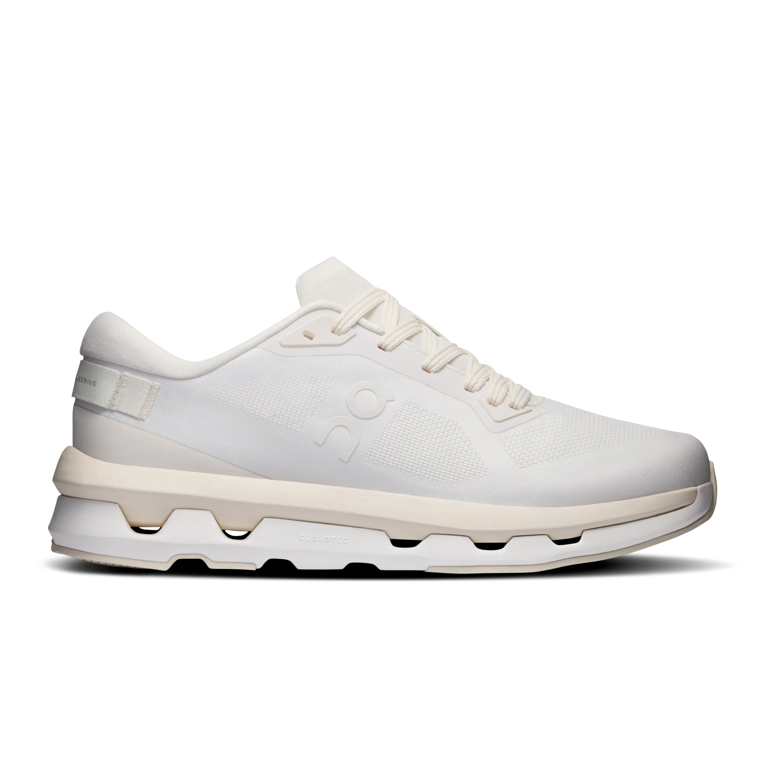 Cloudzone Ivory Dew - Women's On Running Sneaker On Cloudzone Ivory Dew women's sneaker side profile with cream CloudTec sole