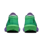 On Cloudboom Strike 2 Verdite Aconite racing shoe side profile with carbon Speedboard sole