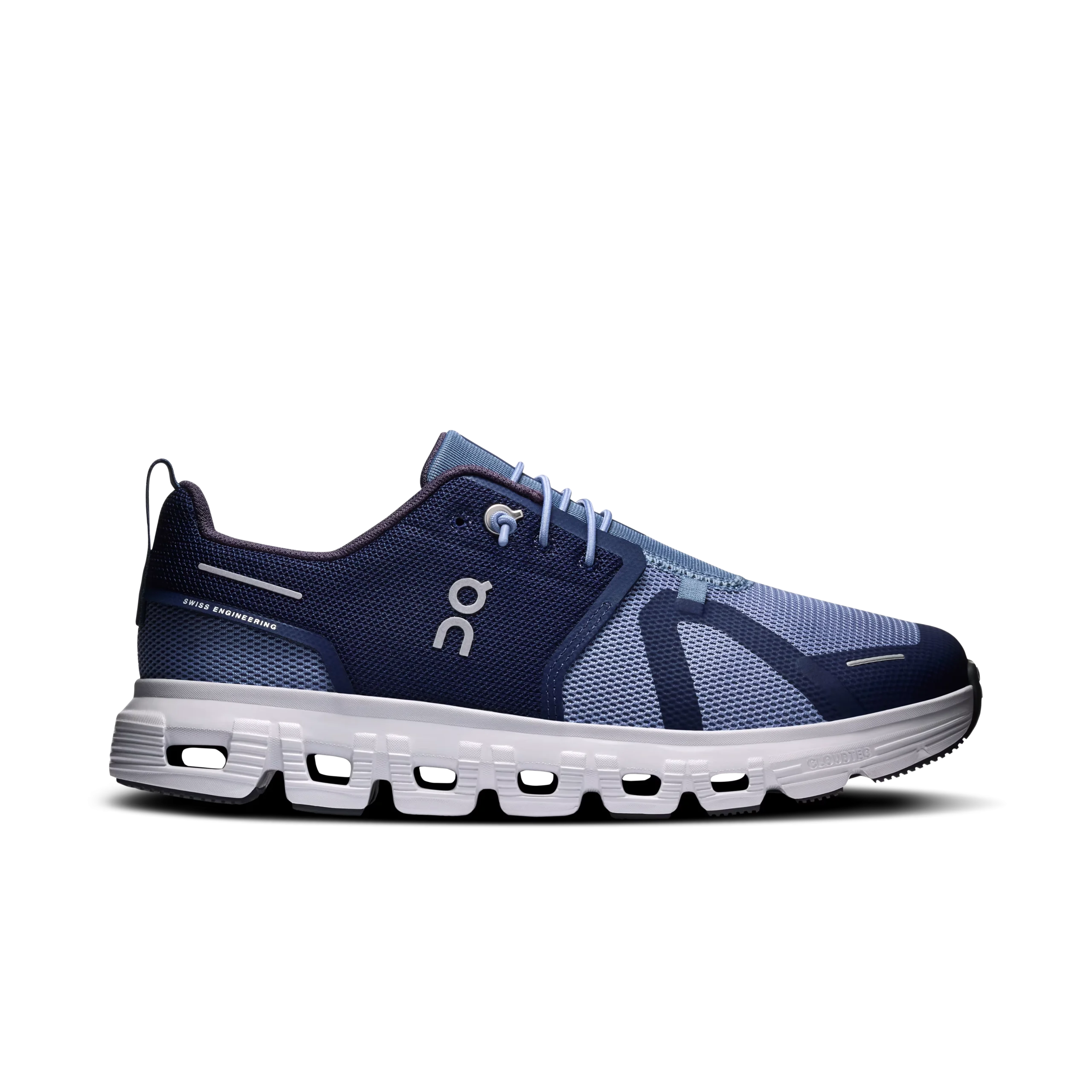 Cloud Sky 2 Midnight Wolf - On Running Kids' Sneaker On Cloud Sky 2 Midnight Wolf kids' sneaker side profile with white CloudTec sole