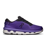 On Cloudzone Tyrian Black women's sneaker side profile with white CloudTec sole